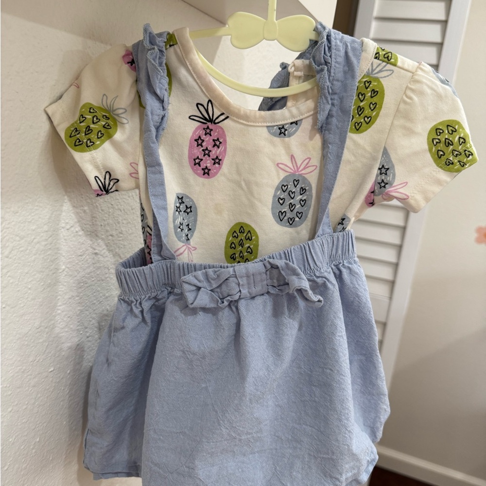 pl baby Light Blue Baby Dress - 18M